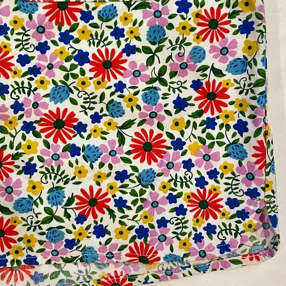 New Boden Floral Short Romper Girls 13-14 Y Flowers Lined Cotton Spring Mini - Picture 4 of 5